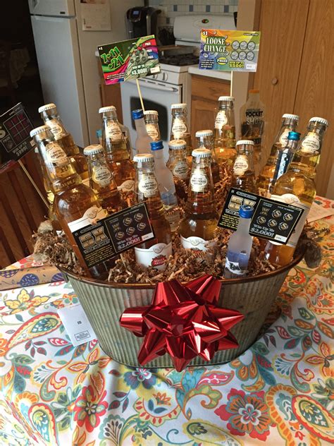 21st birthday gift baskets for him